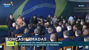 Bolsonaro e Michelle .