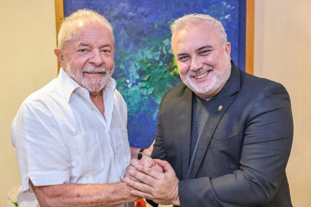 O presidente eleito Lula e Jean Paul Prates, que assumiu a Petrobras.