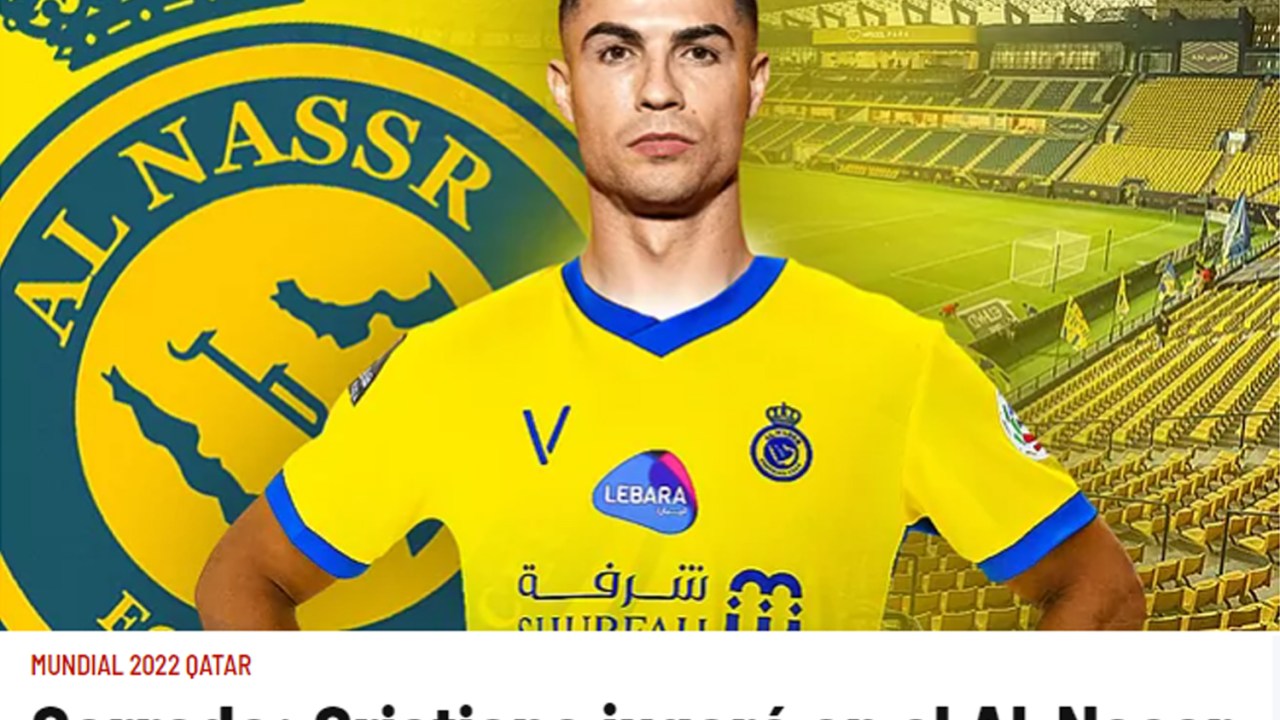 Marca assegura que o atacante português jogará no Al-Nassr -