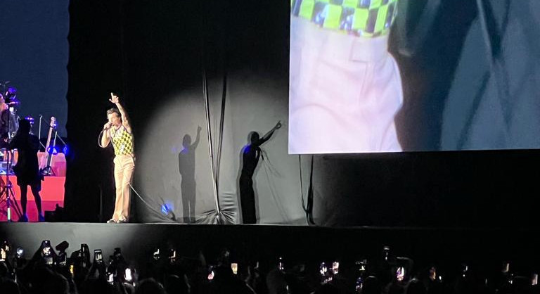 Harrry Styles no show do Allianz Parque, em São Paulo