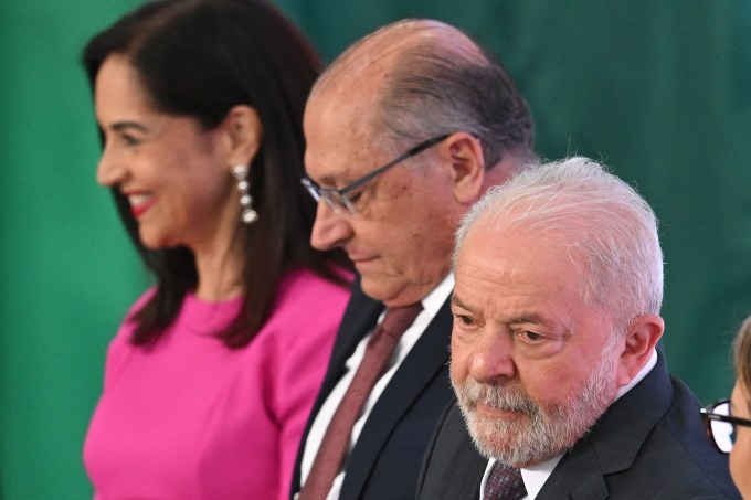 BRAZIL-TRADE-INDUSTRY-MINISTER-ALCKMIN-LULA DA SILVA