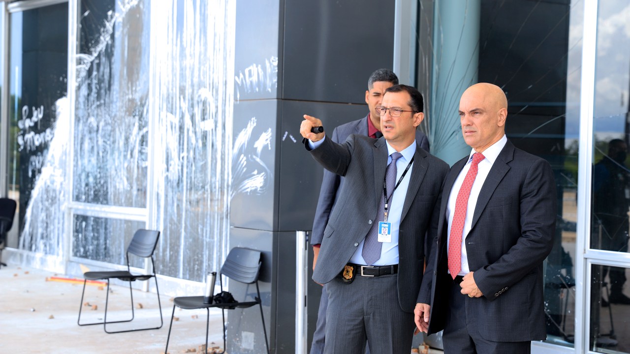 Ministro Alexandre de Moraes visita o edifício sede do STF -