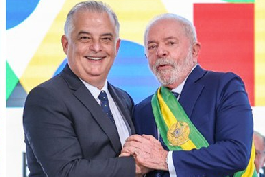 O ex-ministro da Fazenda, Henrique Meirelles, durante a gravação do programa Amarelas On Air -