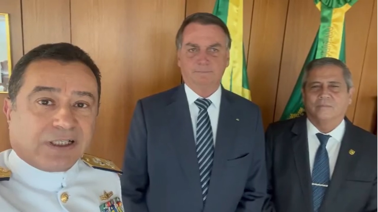 Almir Garnier, Jair Bolsonaro e Braga Netto -