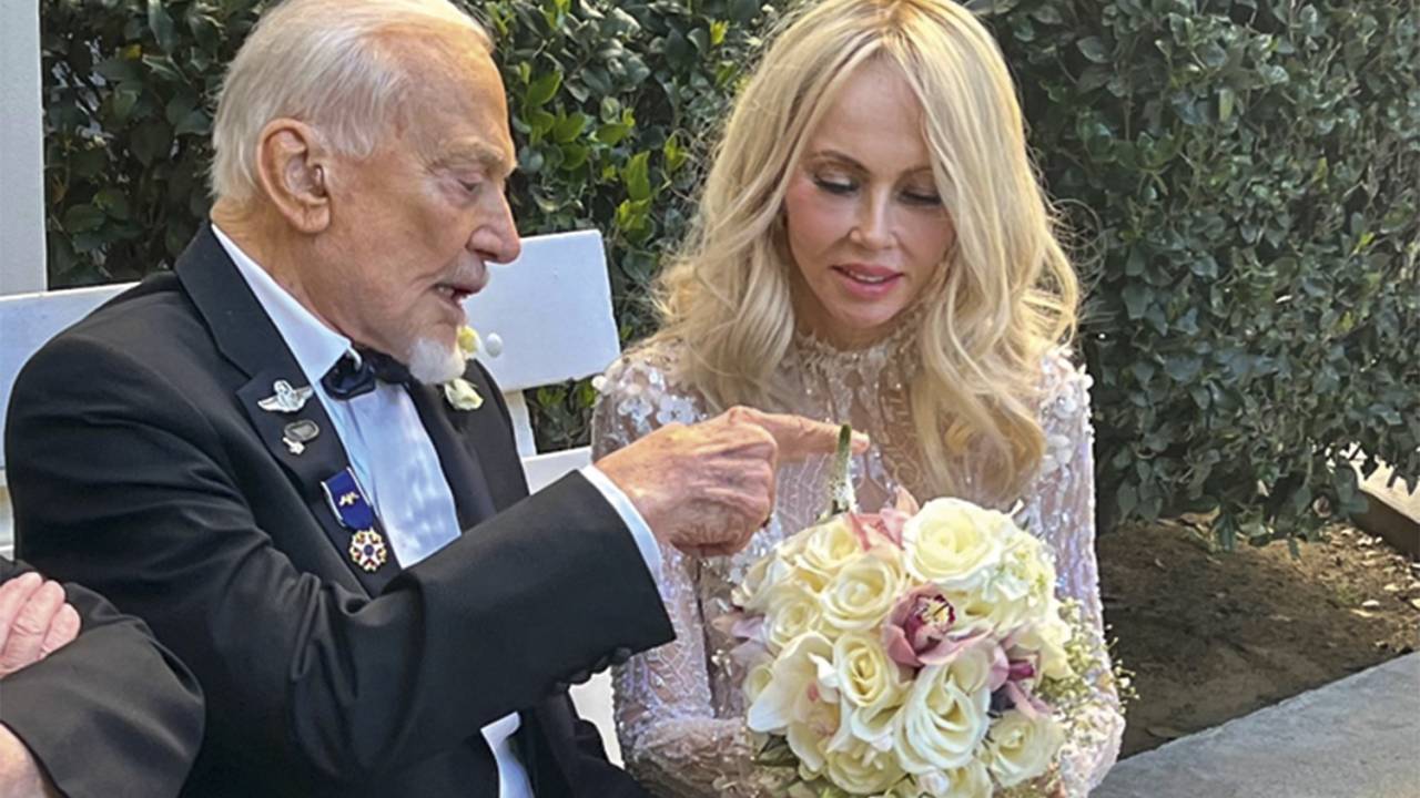 Buzz Aldrin e Anca Faur