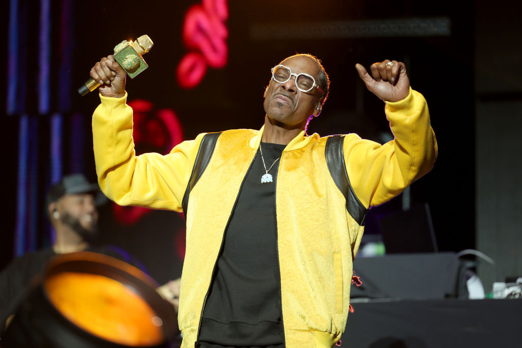 O rapper Snoop Dogg durante show em Los Angeles em dezembro -