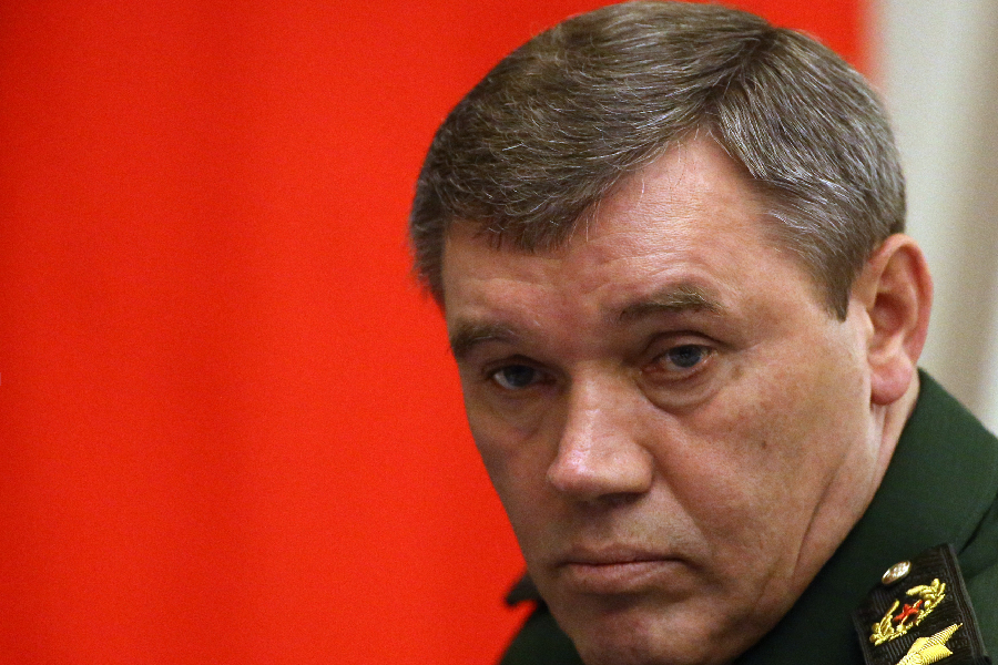 Russian Deputy Defence Minister, chief of the General Staff of the Armed Forces Valery Gerasimov attends the meeting with military commanders and other officials of Russian Defence Ministry in Bocharov Ruchey State Residence on November 10, 2015 in Sochi, Russia.