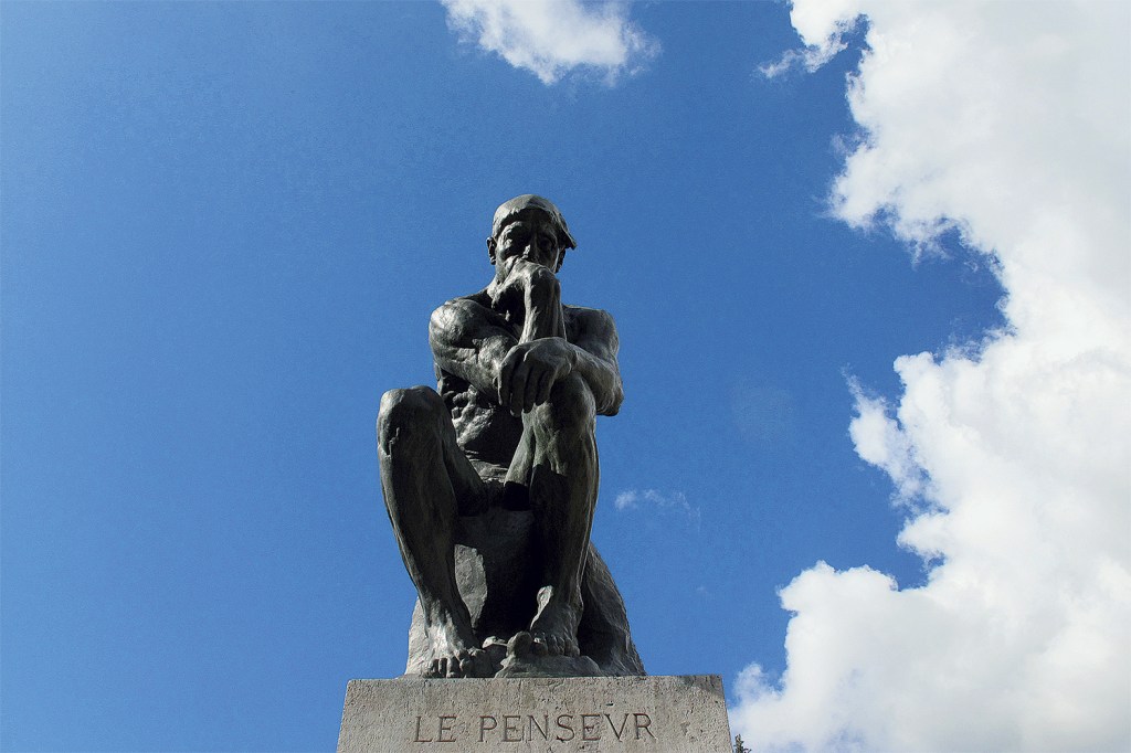 LIÇÃO DO PASSADO - O Pensador, de Rodin (1902): sábio mesmo é aquele que se questiona -