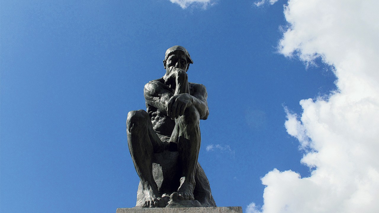 LIÇÃO DO PASSADO - O Pensador, de Rodin (1902): sábio mesmo é aquele que se questiona -