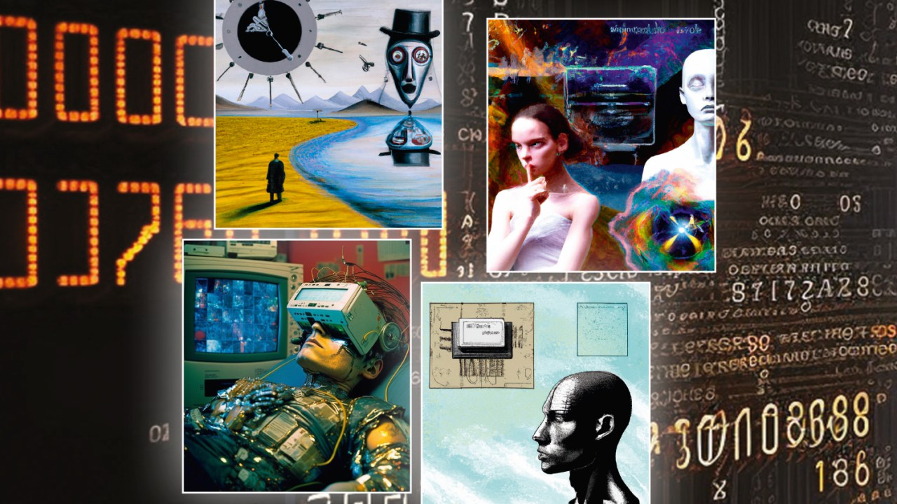 PINCÉIS ELETRÔNICOS - As imagens abaixo foram produzidas por robôs a partir de uma ordem: “Faça ilustrações para uma reportagem sobre IA” -