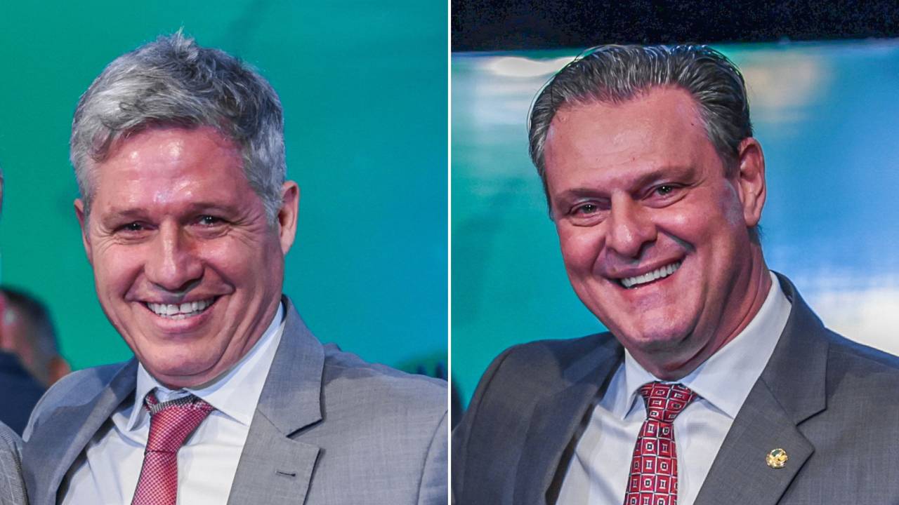 Os ministros do Desenvolvimento Agrário Paulo Teixeira (PT-SP) e da Agricultura Carlos Fávaro (PSD-MG) -