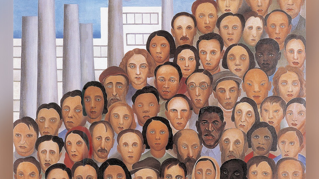 SOMOS MUITOS - Operários, quadro de Tarsila do Amaral: representação da enorme diversidade racial e cultural do país -