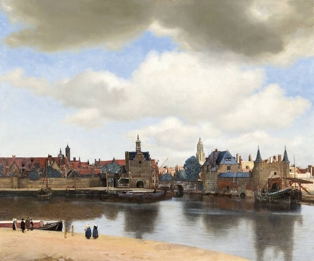 Vista-de-Delft_Johannes_Vermeer_-_View_of_Delft_-_92_-_Mauritshuis.jpg REDESCOBERTA - A exibição de Vista de Delft, cidade onde Vermeer passou toda a vida, inseriu o pintor no circuito mundial da arte, quase 200 anos após sua morte -