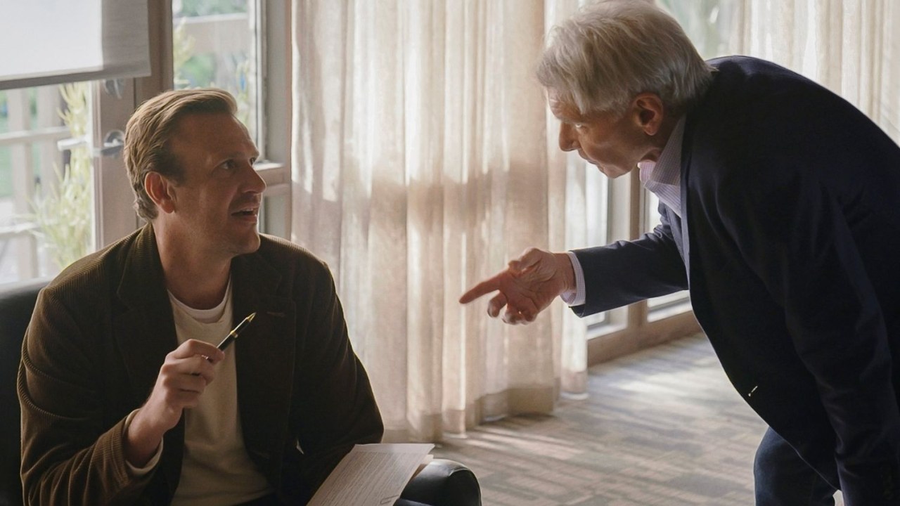 Jason Segel e Harrison Ford em 'Falando a Real', série da Apple TV+