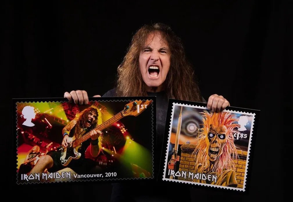 A homenagem do serviço postal do Reino Unido ao Iron Maiden