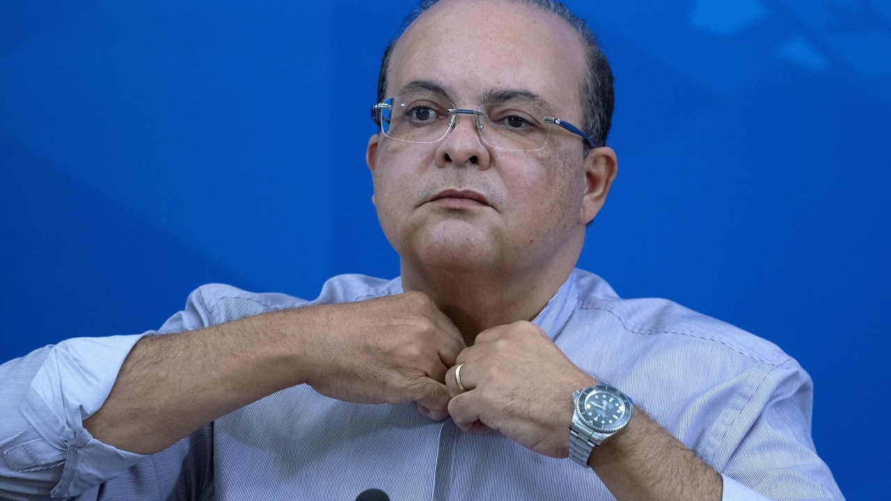 O governador do Distrito Federal, Ibaneis Rocha: inquérito sobre o 8 de janeiro arquivado pelo MPF