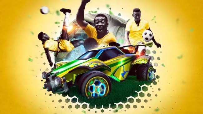 Carro projetado para Pelé no game Rocket League