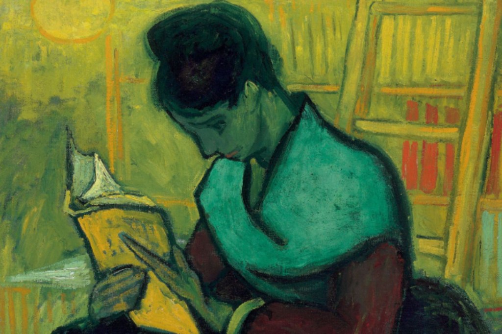 Obra 'Une liseuse de romans' (Uma Leitora de Romance), de Vincent van Gogh