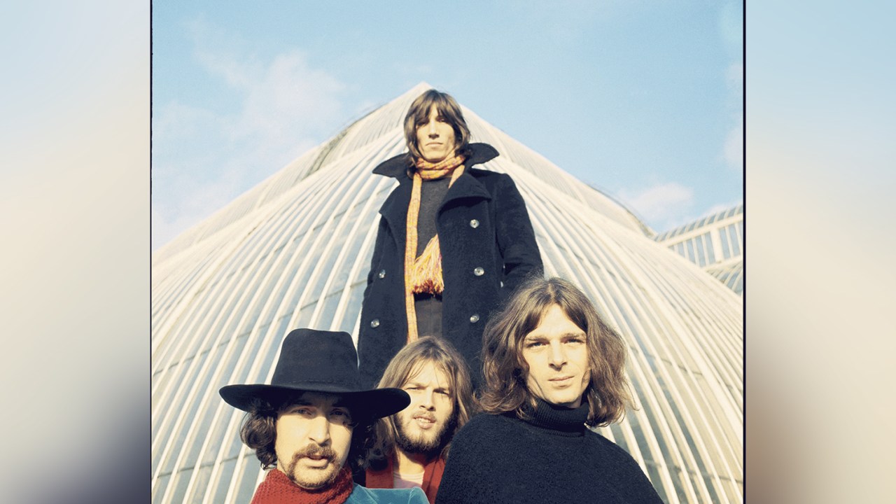INOVADORES - O Pink Floyd à época do lançamento: Roger (no alto) compôs o álbum — e resolveu regravá-lo por birra -