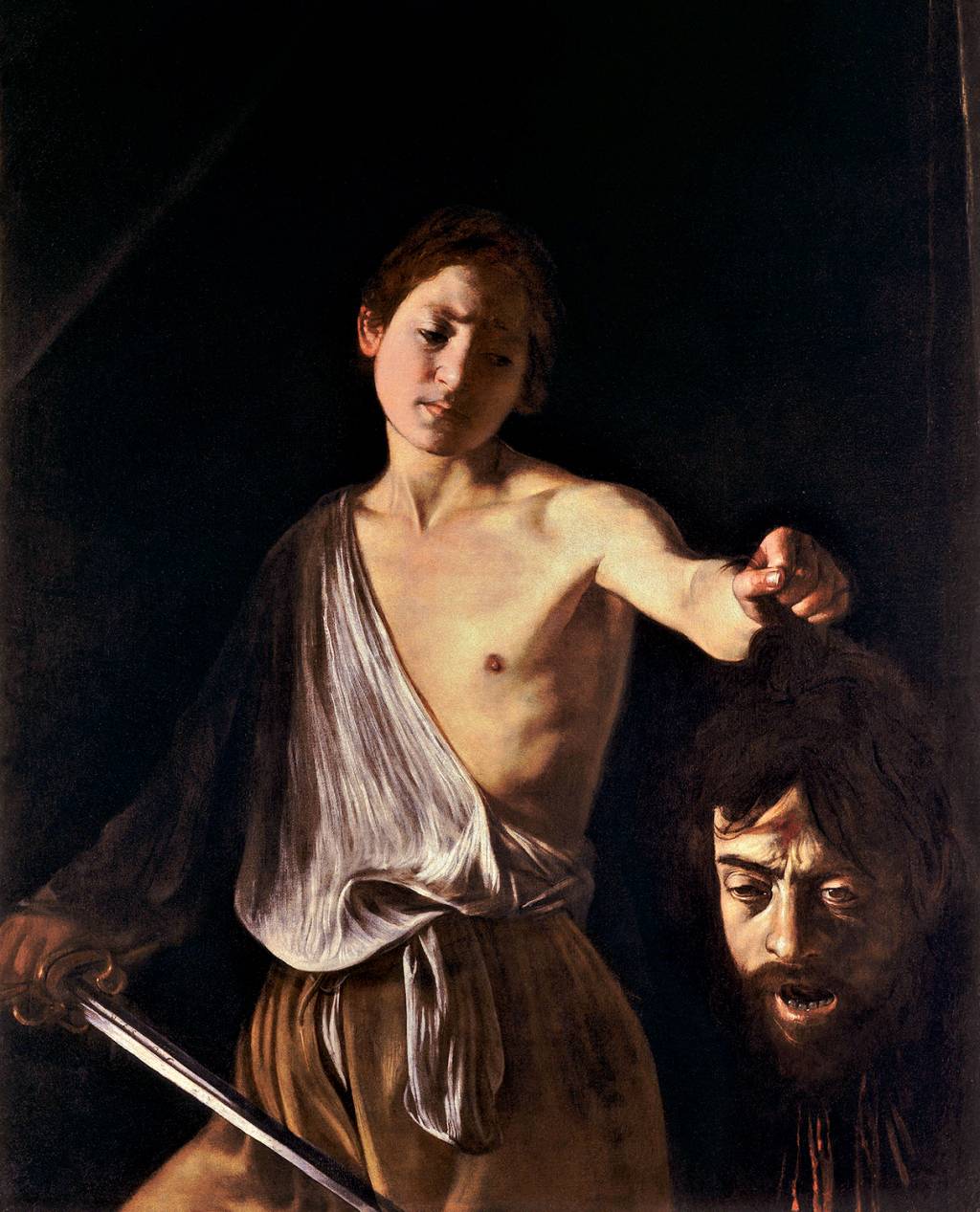 JUNTOS - A pintura famosa de Caravaggio: Davi é Cecco — e Golias, o próprio pintor -