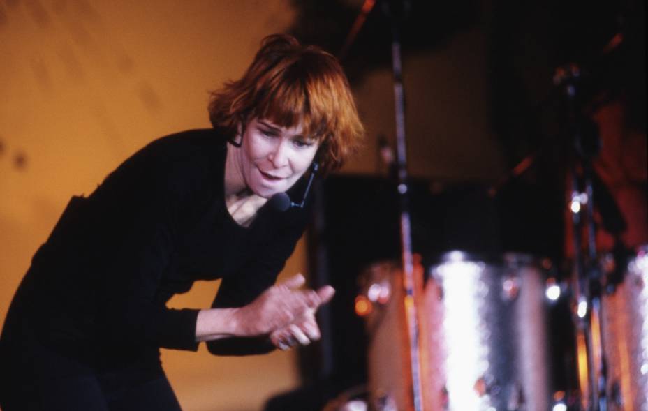 Rita Lee durante show no Canecão, em 1995 -
