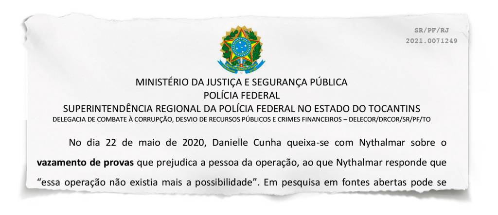 Documento-Rasgado LAUDO - Relatório: a polícia destaca conversas estranhas encontradas no telefone de um dos suspeitos -
