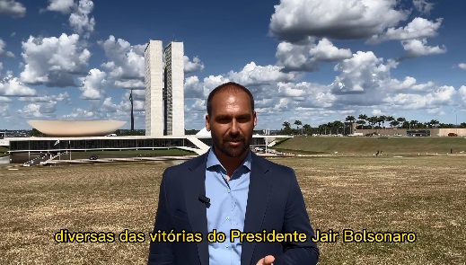 Eduardo Bolsonaro: garoto-propaganda