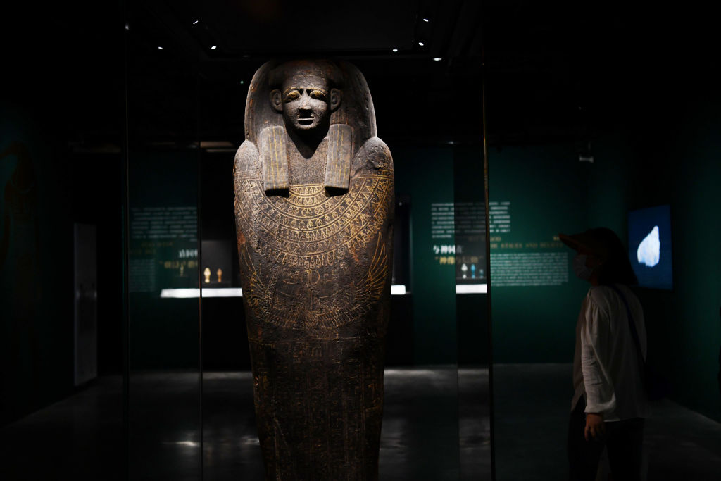 Exposição de relíquias do Antigo Egito na província de Sichuan, na China -