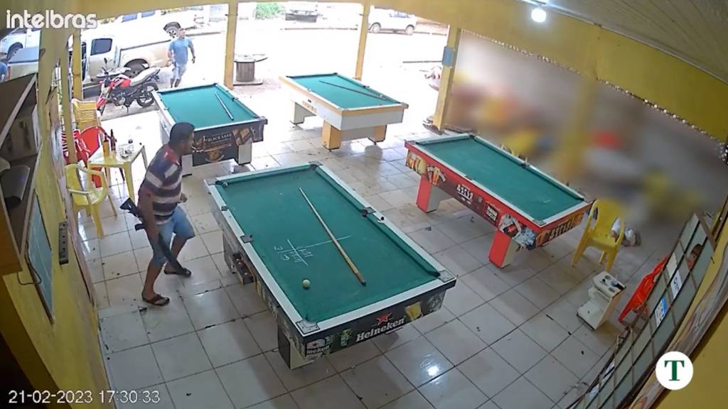 Dois homens matam sete pessoas em bar em Sinop (MT) após uma briga por um jogo de sinuca.