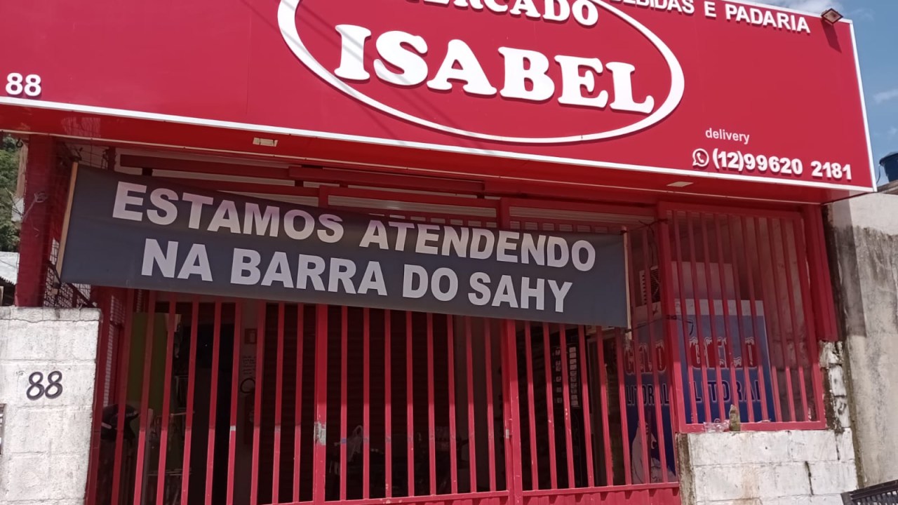 Mercado Isabel, em Vila Sahy, São Sebastião (SP): alvo de fake news