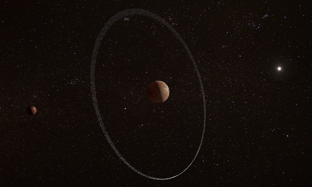 Descoberta inédita identifica anel a mais de 4.100 km de Quaoar, limite muito superior à teoria consolidada no século XIX | Imagem: ESA, CC BY-SA 3.0 IGO.