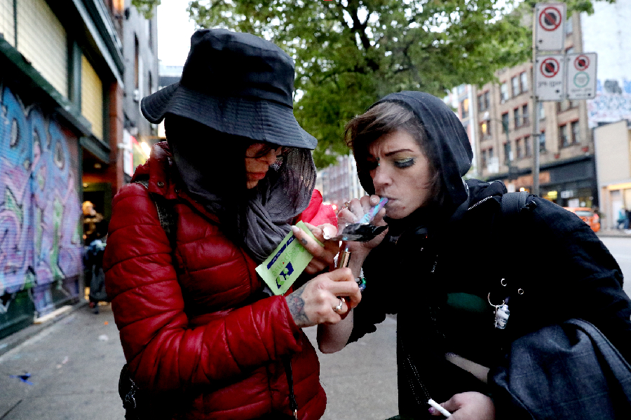 Uso de fentanil nas ruas de Vancouver, Canadá