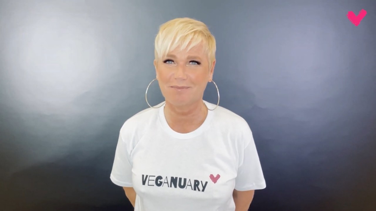 A apresentadora Xuxa foi embaixadora da campanha Veganuary de 2020 -
