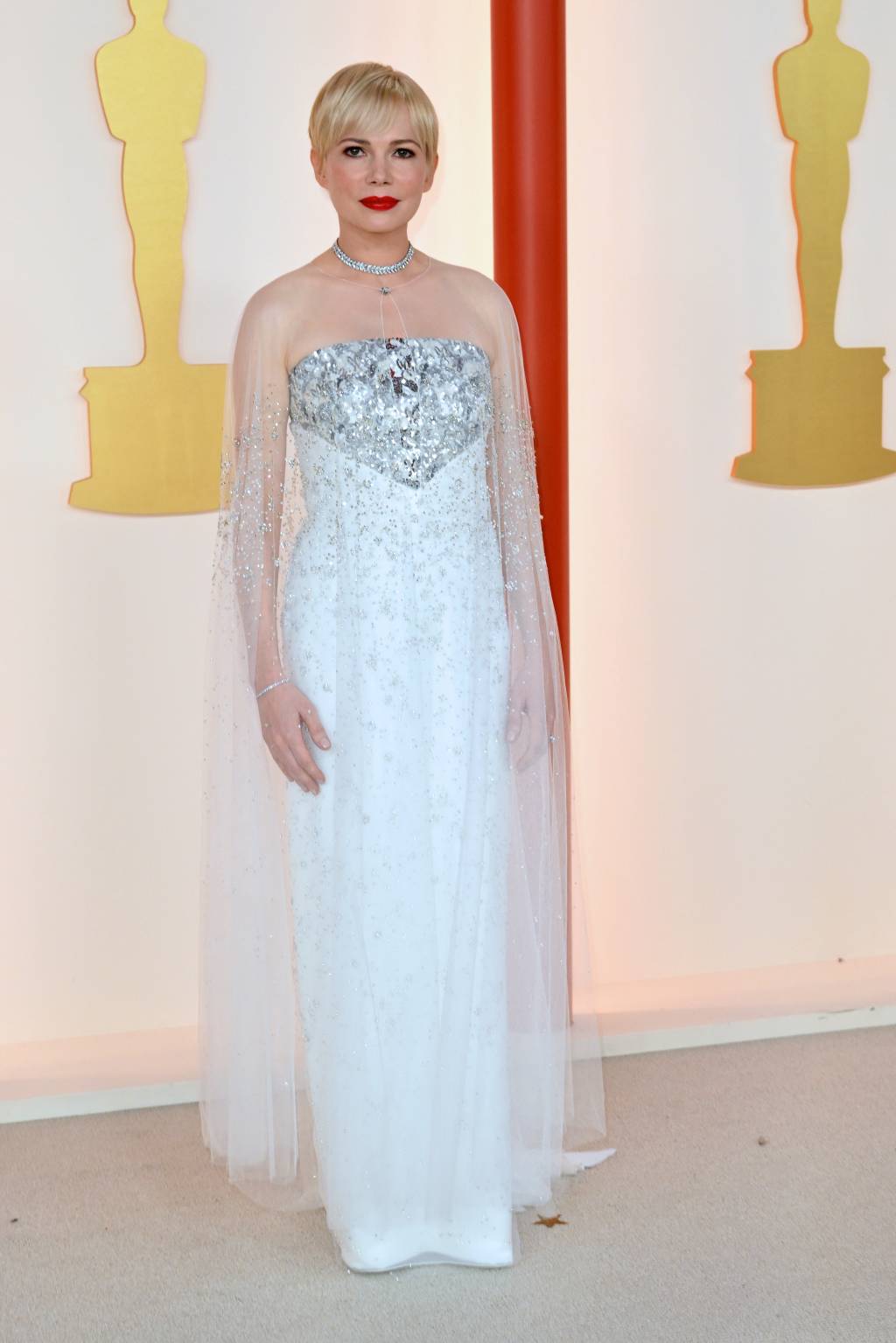 US actress Michelle Williams attends the 95th Annual Academy Awards at the Dolby Theatre in Hollywood, California on March 12, 2023. (Photo by ANGELA WEISS / AFP)