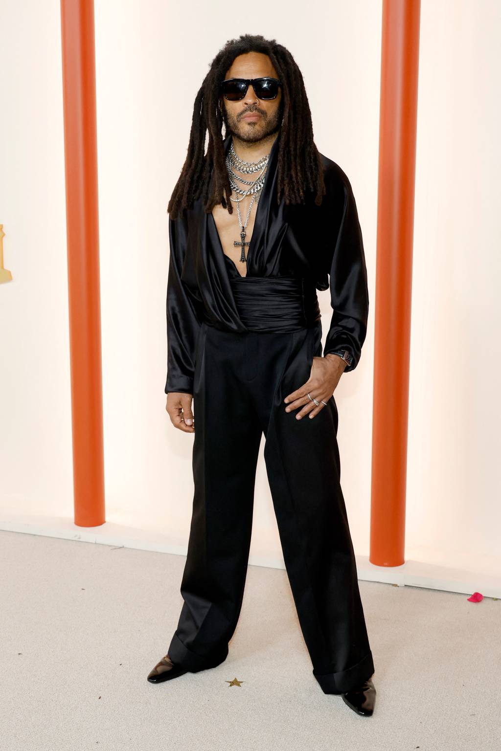 HOLLYWOOD, CALIFORNIA - MARCH 12: Lenny Kravitz attends the 95th Annual Academy Awards on March 12, 2023 in Hollywood, California. Mike Coppola/Getty Images/AFP (Photo byMike Coppola / GETTY IMAGES NORTH AMERICA / Getty Images via AFP)