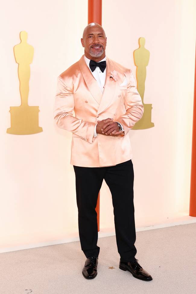 95th Annual Academy Awards – Arrivals HOLLYWOOD, CALIFORNIA - MARCH 12: Dwayne Johnson attends the 95th Annual Academy Awards on March 12, 2023 in Hollywood, California. Arturo Holmes/Getty Images /AFP (Photo by Arturo Holmes / GETTY IMAGES NORTH AMERICA / Getty Images via AFP)