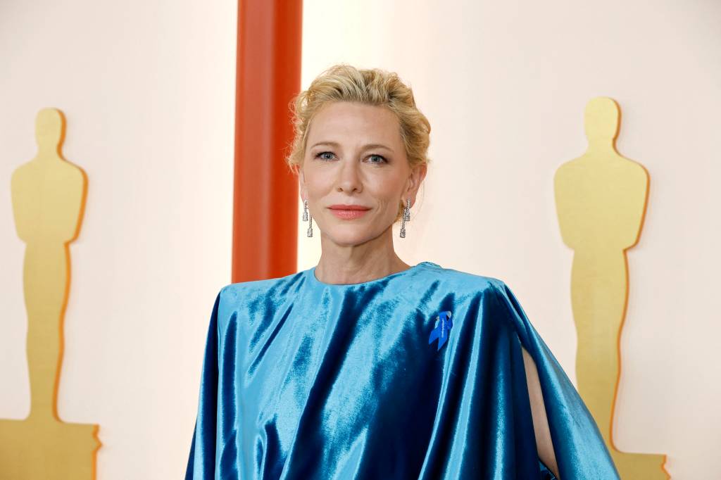 HOLLYWOOD, CALIFORNIA - MARCH 12: Cate Blanchett attends the 95th Annual Academy Awards on March 12, 2023 in Hollywood, California. Mike Coppola/Getty Images/AFP (Photo by Mike Coppola / GETTY IMAGES NORTH AMERICA / Getty Images via AFP)