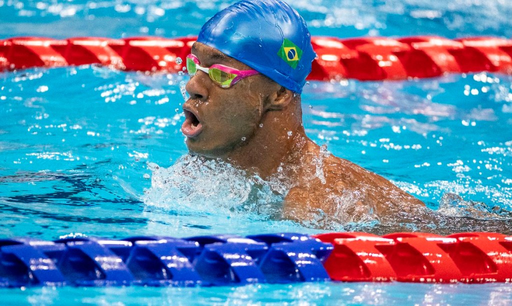 O nadador Gabriel Araújo -