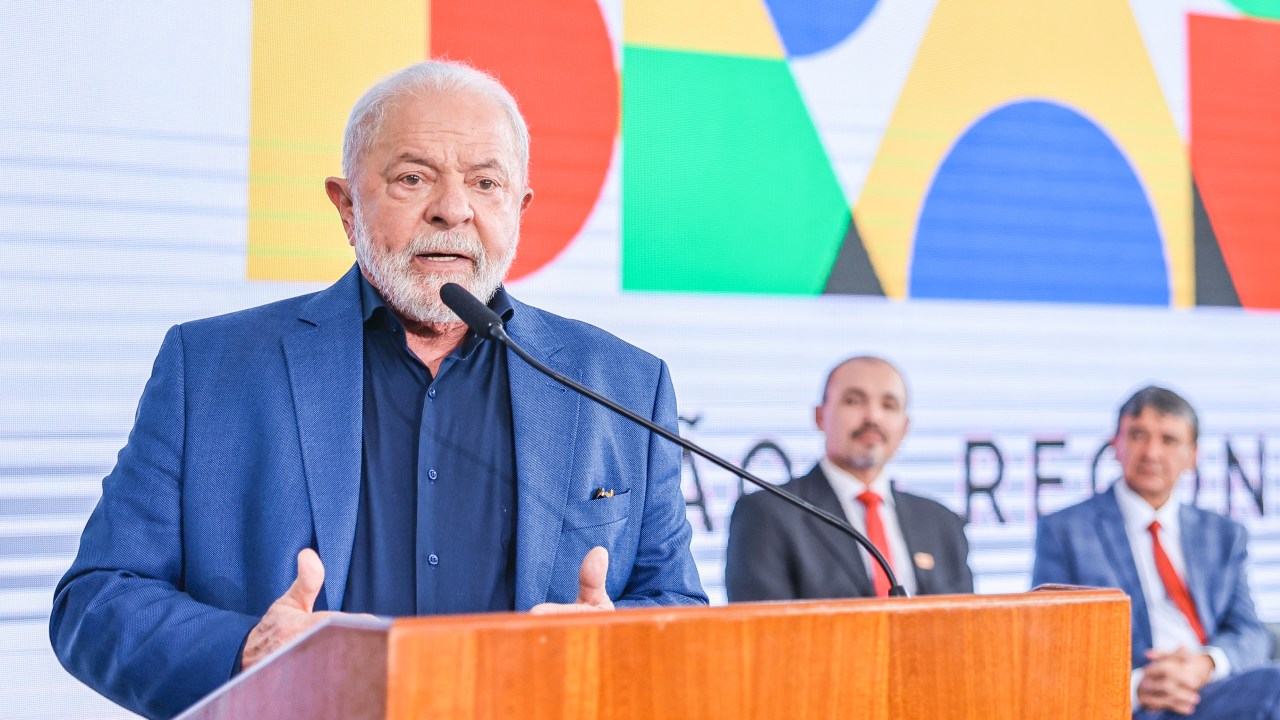 O presidente Luiz Inácio Lula da Silva - 28/02/2023 -