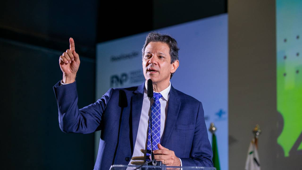 O ministro da Fazenda, Fernando Haddad