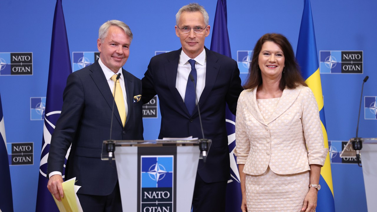 assinatura dos protocolos de adesão para OTAN da Finlândia