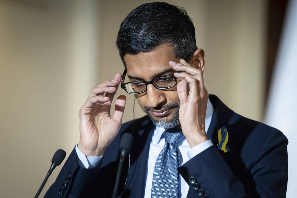 PRESSÃO - Sundar Pichai, CEO do Google: defesa da liberdade de expressão