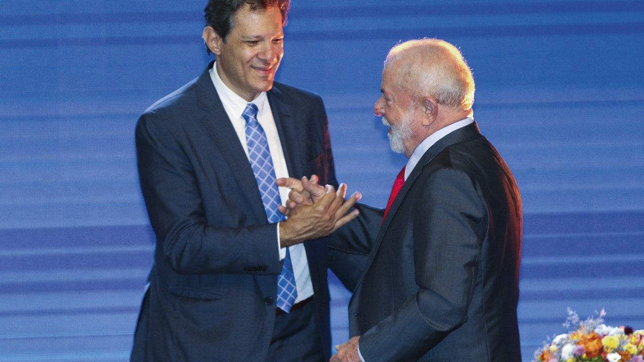 OPÇÃO - Lula e Haddad: o ministro é cotado, mas o presidente deve tentar a reeleição
