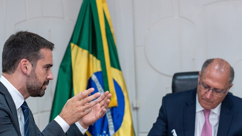 Eduardo Leite e Geraldo Alckmin