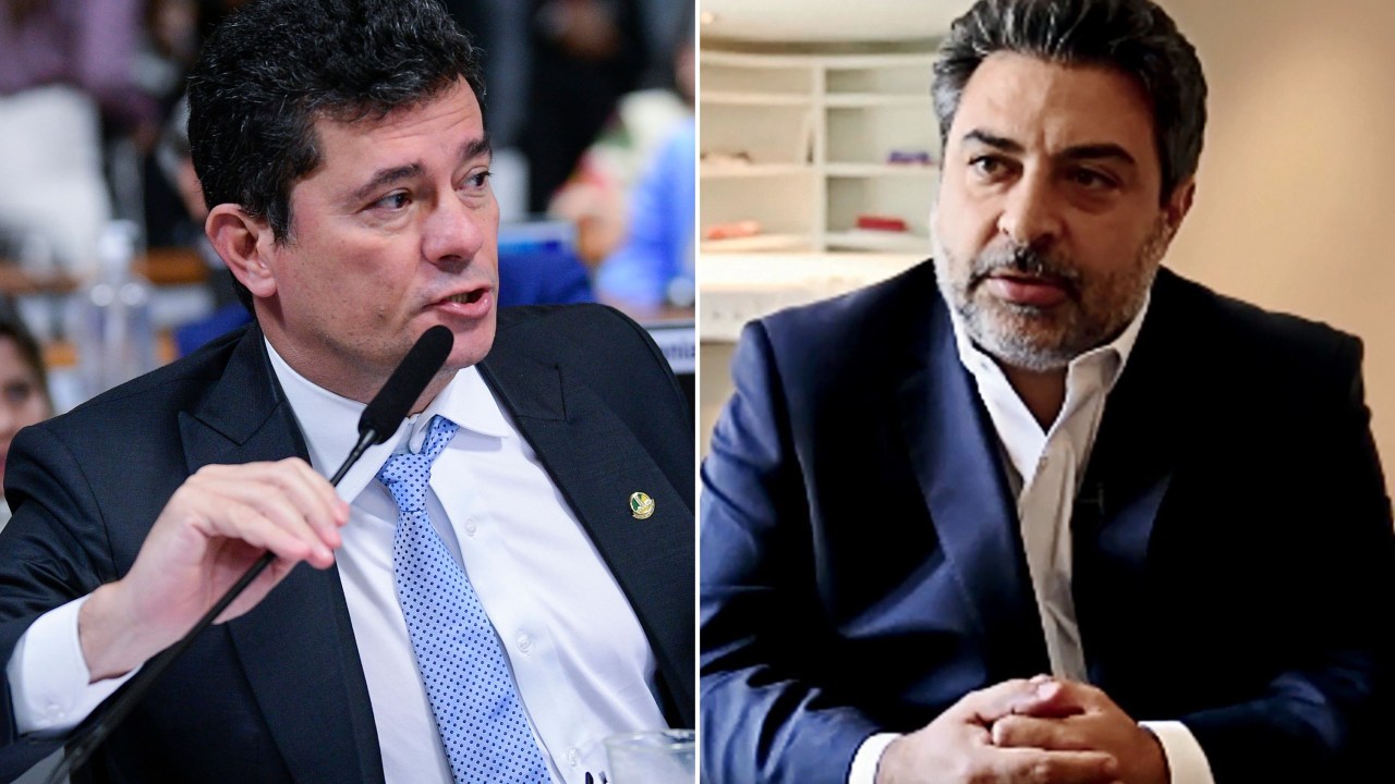 O senador Sergio Moro, e o advogado Rodrigo Tacla Duran