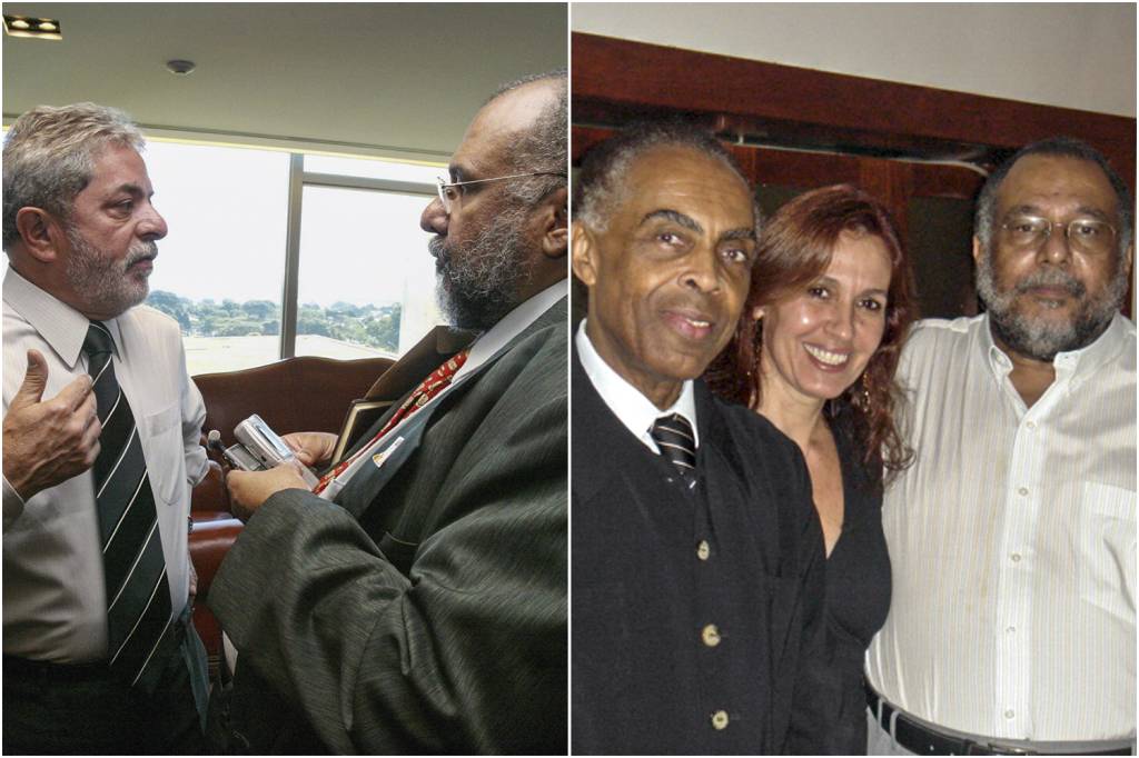 RELAÇÕES - Nos anos 2000, com Lula (à esq.), Gil e Flora: o homem que conectava
