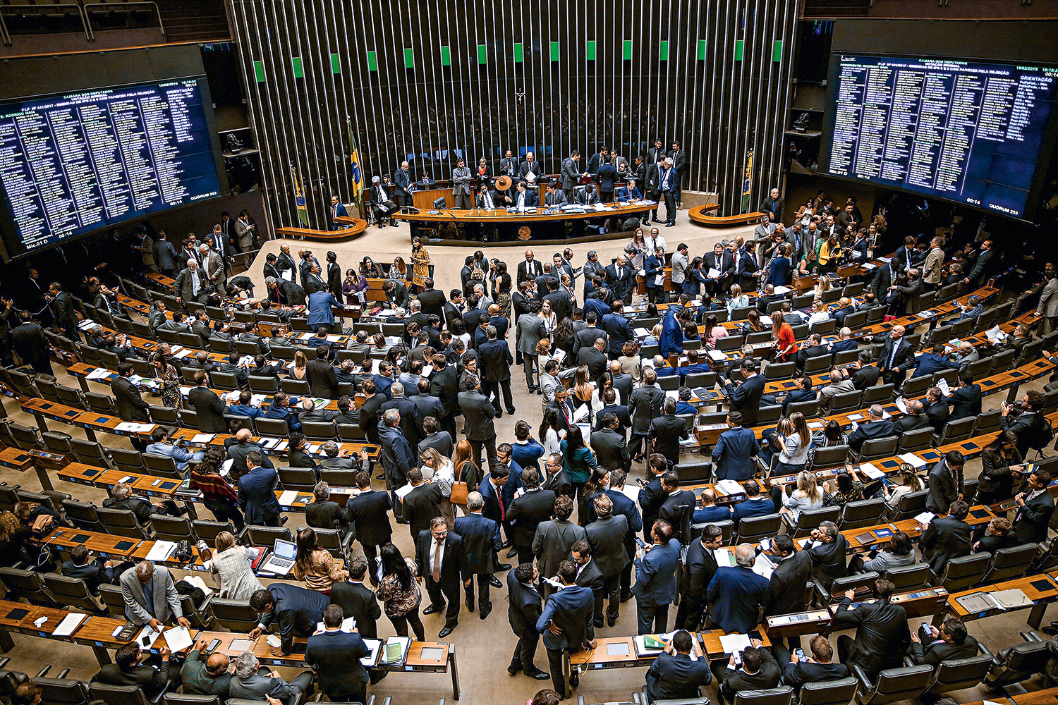 Câmara dos deputados, em Brasília: projetos de reforma em tramitação no Legislativo