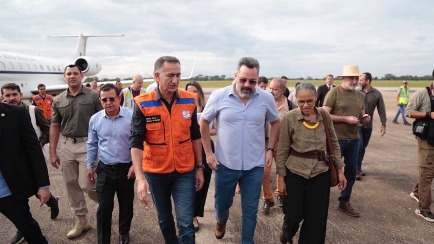 Marina Silva e Waldez Góes visitam áreas atingidas pela chuva