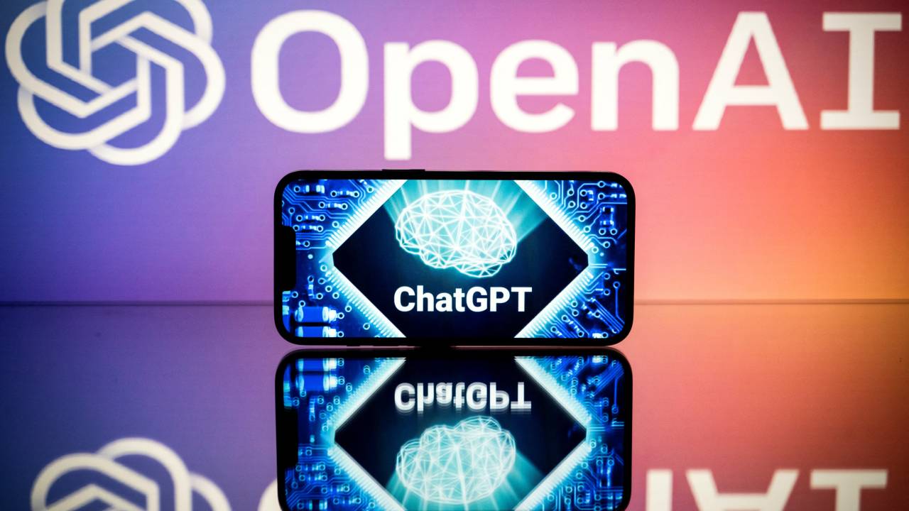 (FILES) In this file photo taken on January 23, 2023 in Toulouse, southwestern France, shows screens displaying the logos of OpenAI and ChatGPT. - At least two complaints have been filed to the Cnil in France on the use of personal data by Open AI's conversational chat bot ChatGPT, already under similar procedures in other countries, plaintiffs told AFP on April 5, 2023. (Photo by Lionel BONAVENTURE / AFP)