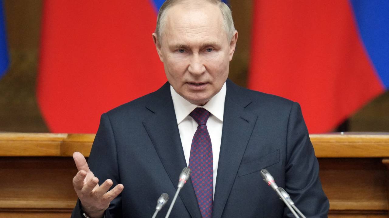 O presidente da Rússia, Vladimir Putin. 28/04/2023